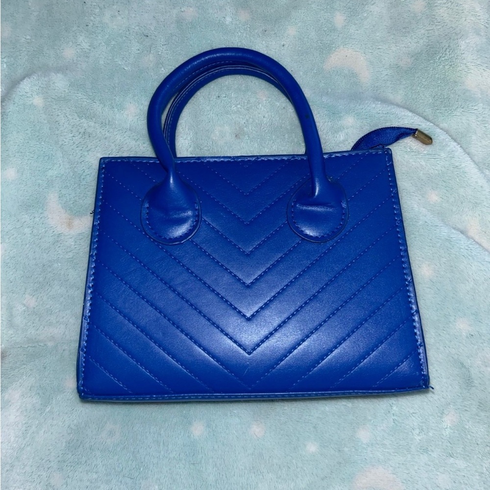 SHEIN Royal Blue Quilted Satchel